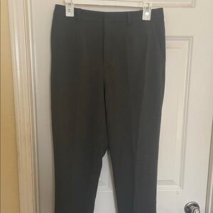 Women’s Straight Leg Pants in Grey Gingham from Uniqlo. Size 28-29z